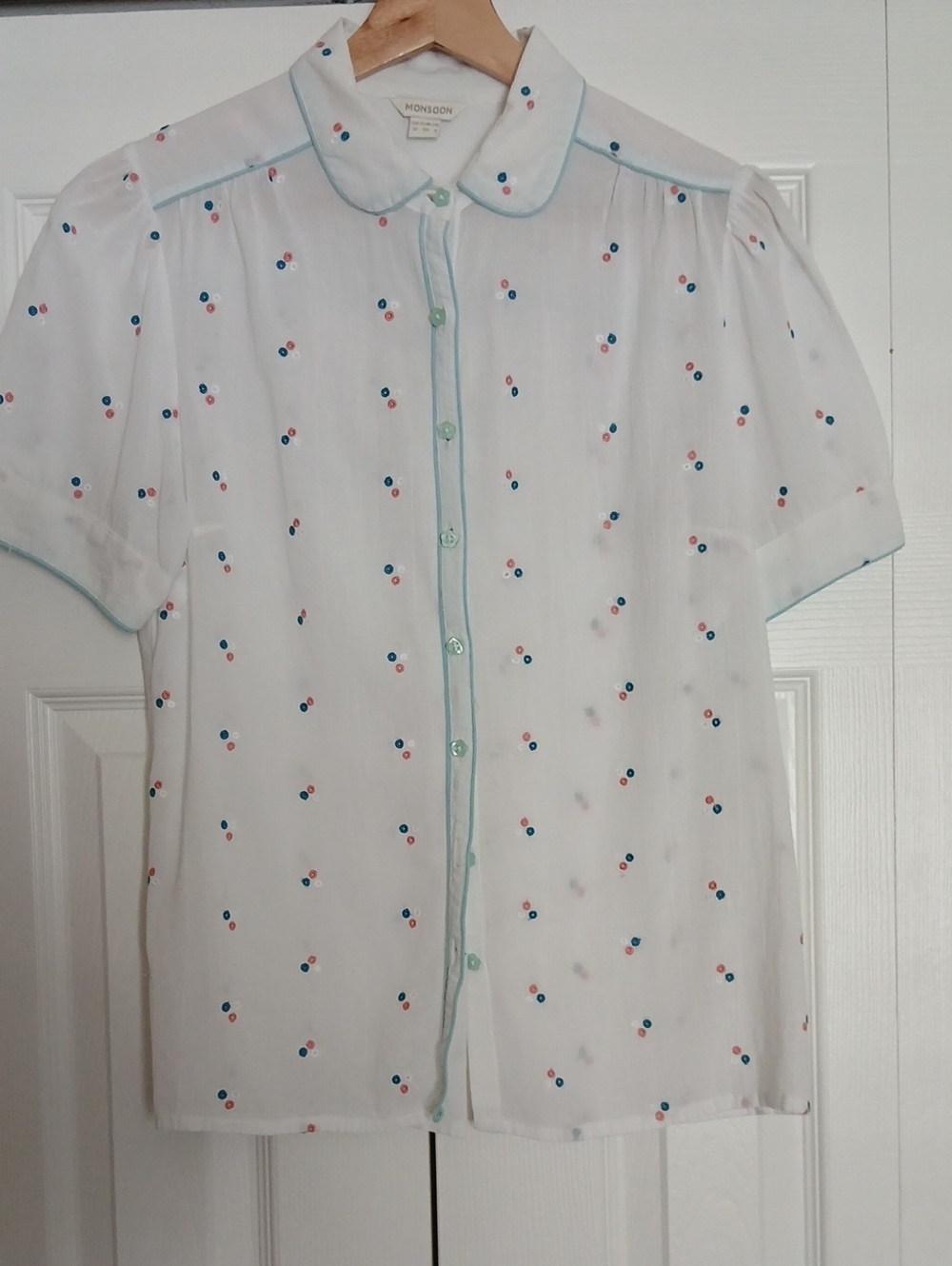 Monsoon White Blouse Blouse